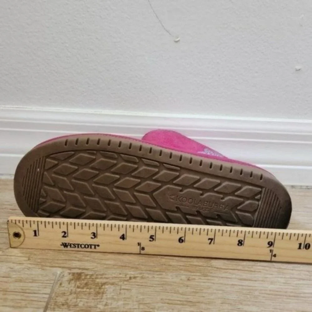 KOOLABURRA UGG PINK STAR MINI SUEDE GIRLS BOOTS